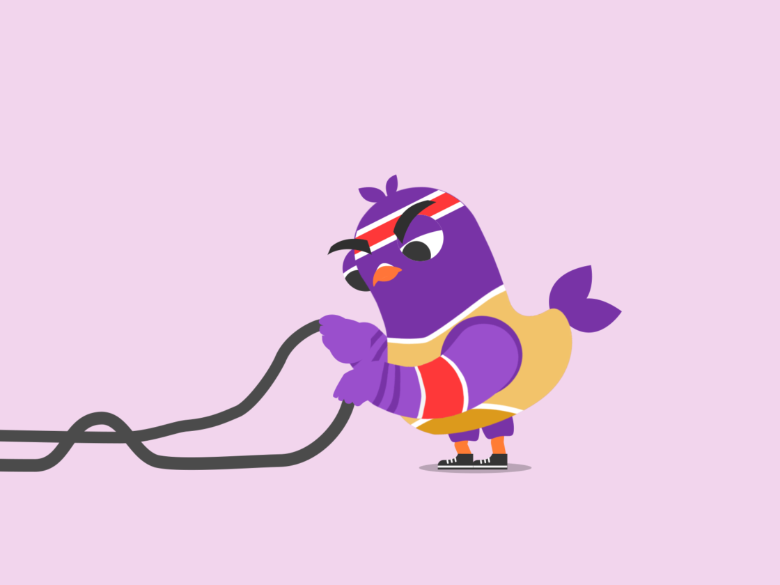Fitness Battle Rope Loop Mascot