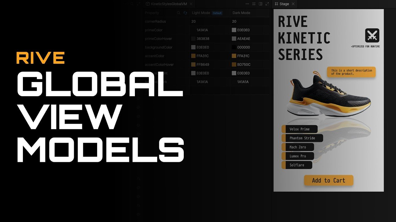 Global View Models in Rive